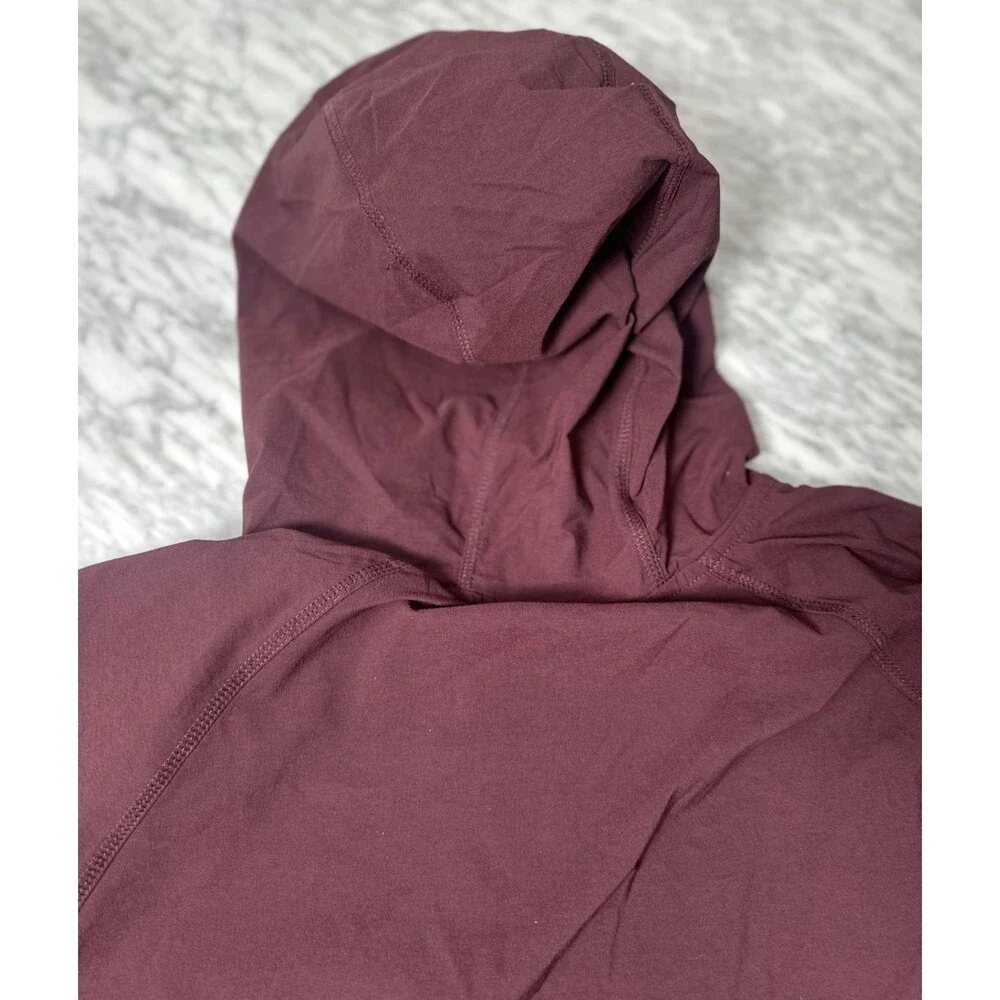 Nike Tech Woven Windbreaker Hooded Jacket Burgundy Mens Medium HM7151-652 NEW